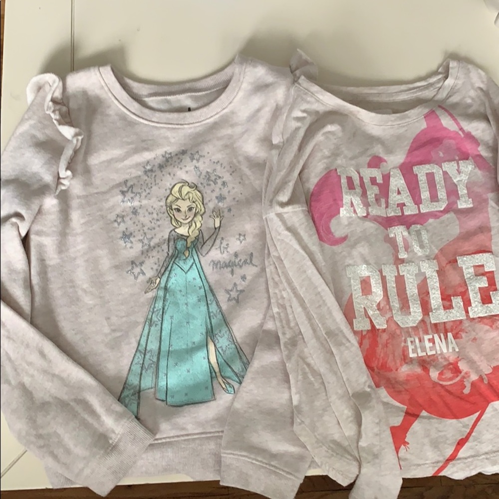 Lot of Disney Tops Size 8